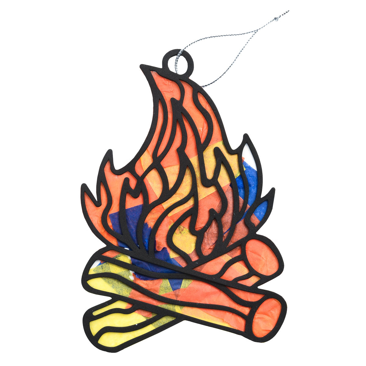 Stained Glass Campfire Craft - Pack of 12 - Camp Firelight VBS