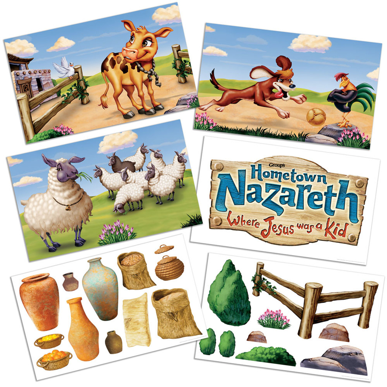 Giant Decorating Posters (set of 6) Hometown Nazareth VBS 2024 by Group Concordia Supply