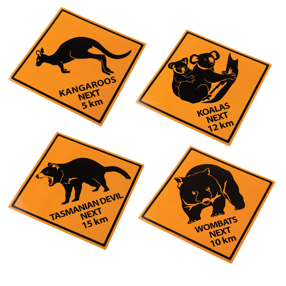Critter Crossing Sign Cutouts (Pkg. of 4) - Group VBS 2025