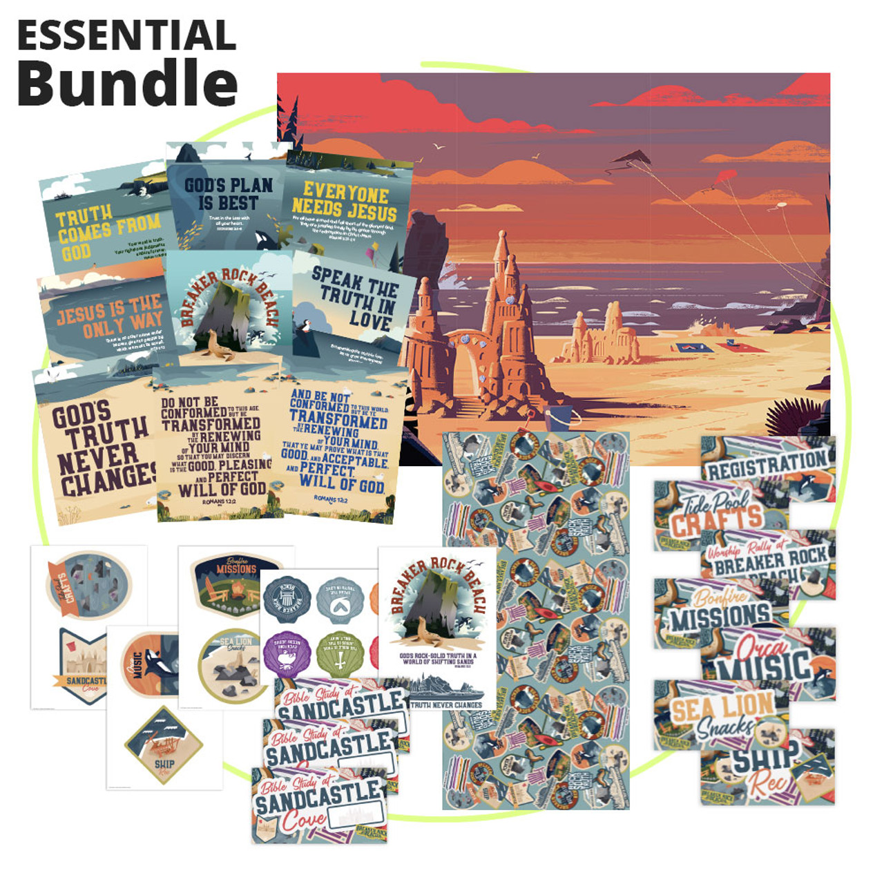 Decor Kickstarter BUNDLE Breaker Rock Beach VBS 2024 by Lifeway