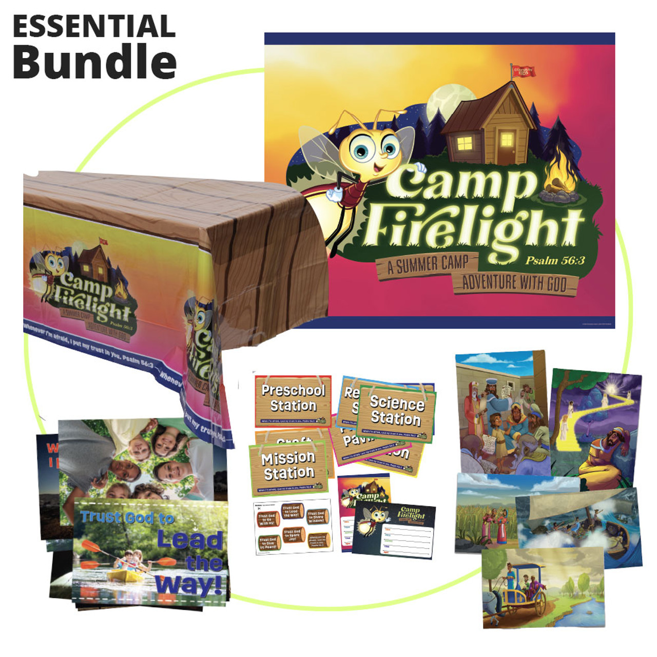 Decor Kickstarter Poster BUNDLE Camp Firelight VBS 2024 by Cokesbury