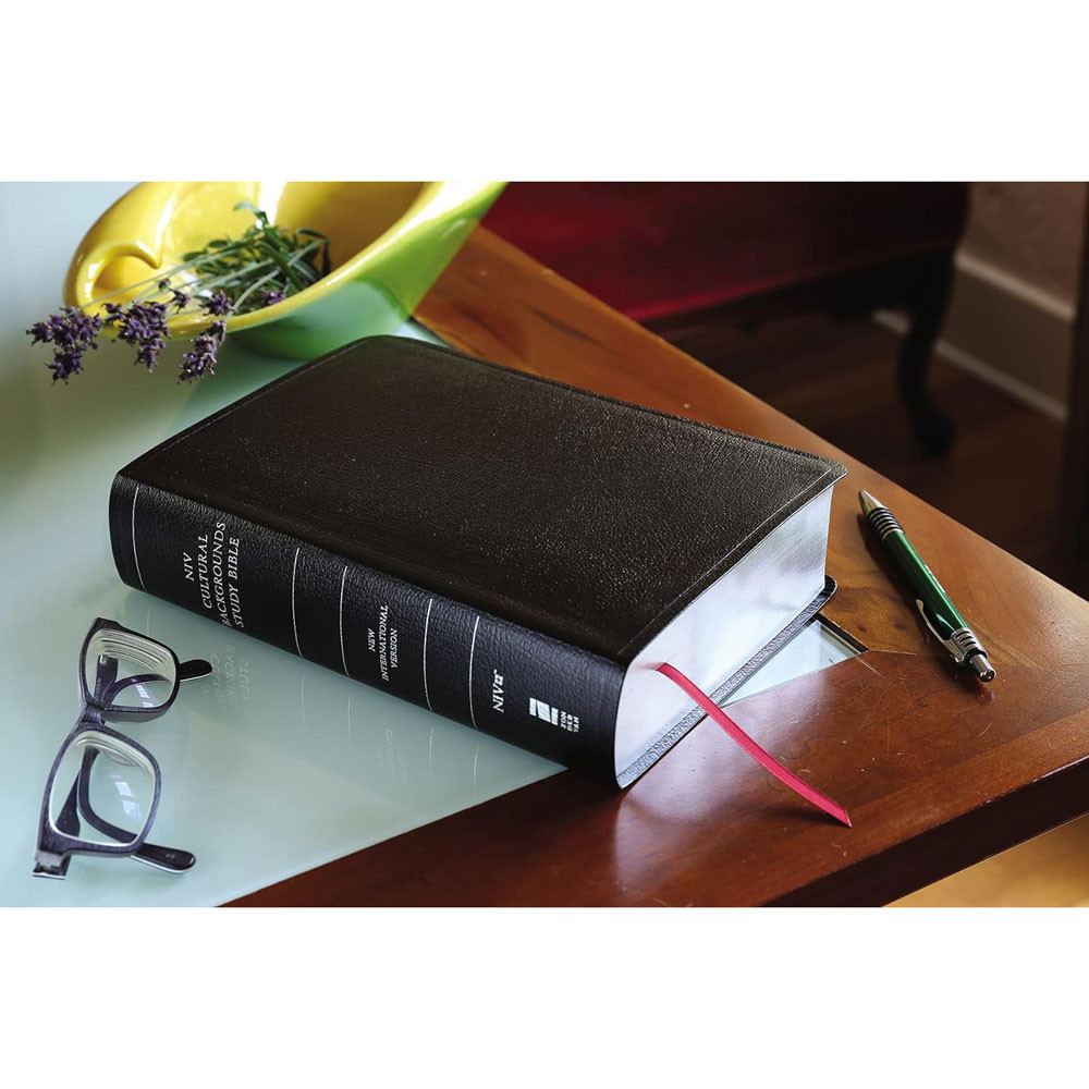 NIV Cultural Backgrounds Study Bible (Bonded Leather, Black