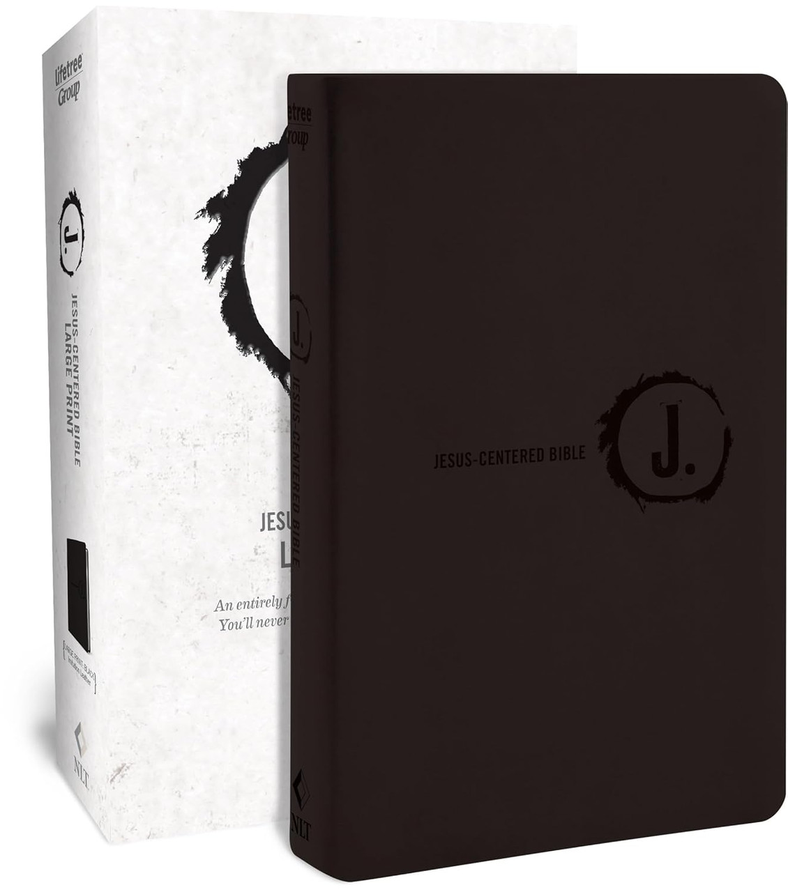 NLT Jesus Centered Bible, Large Print (Imitation Leather, Black