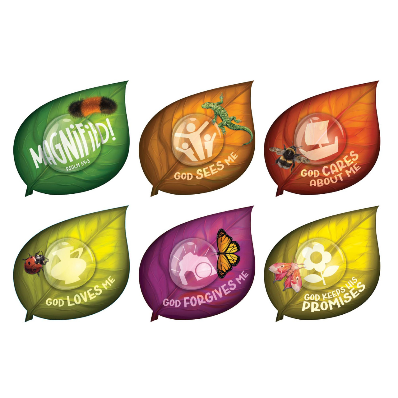 Floor Prints Approx (6 in. x 6 in.) Removable Decals Magnified