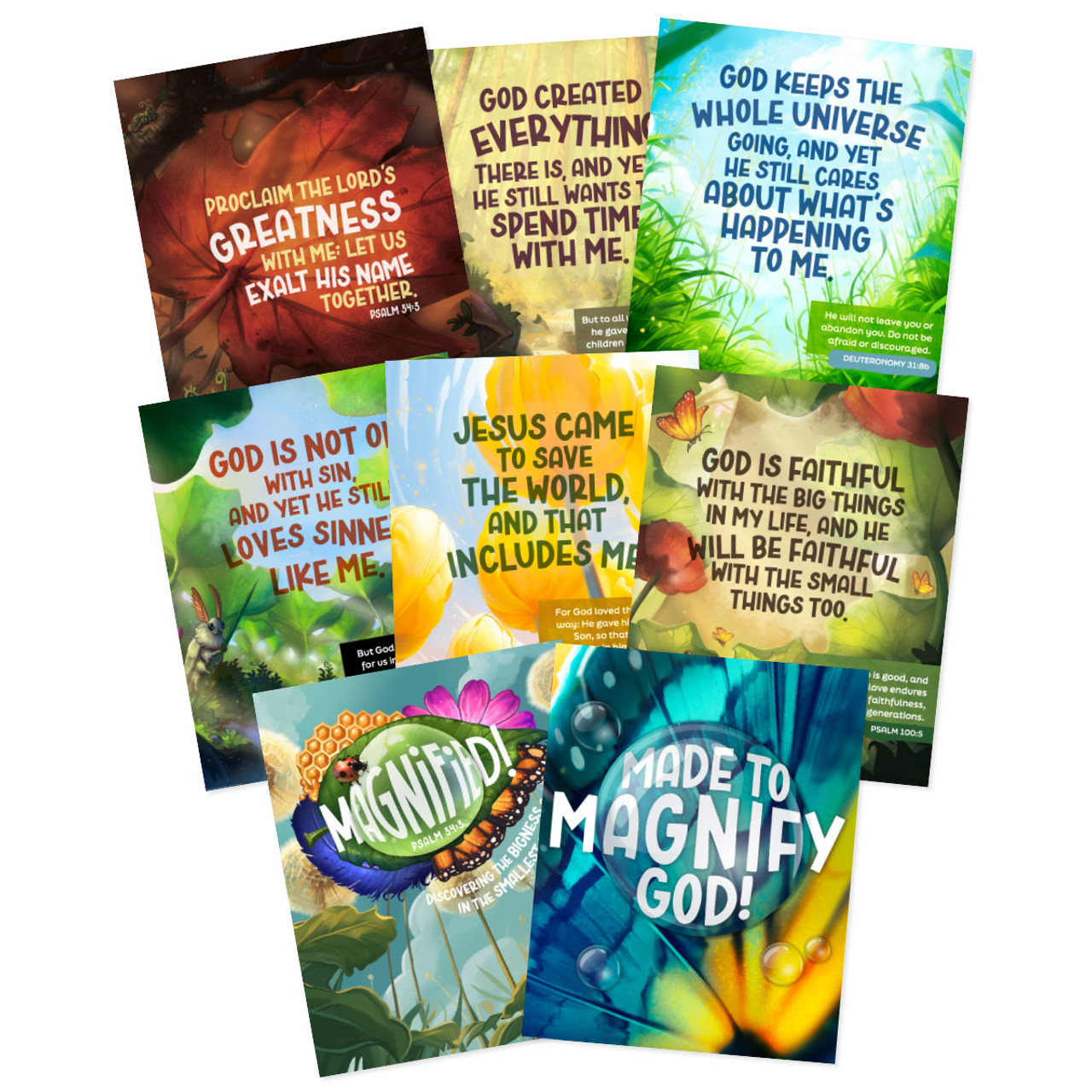 Visual Pack (Pack of 8) Twosided CSB/KJV (32 in. x 40 in Vbs 2025 Magnified Crafts Activities