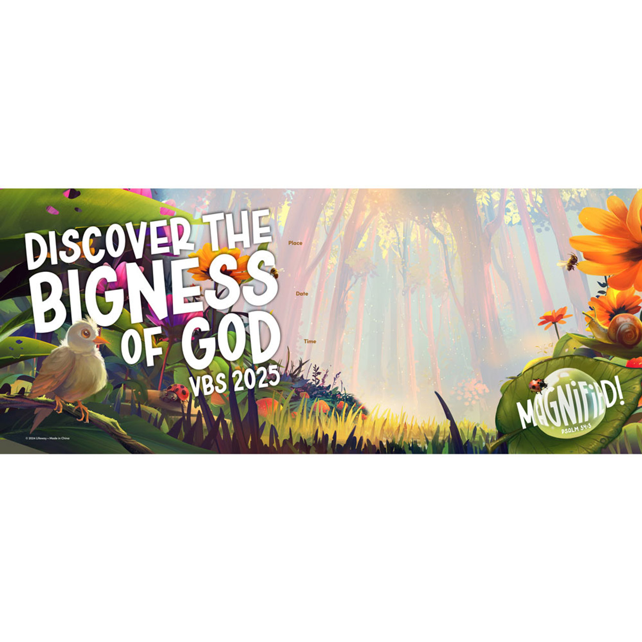 Promotional Banner (35 in. x 87 in.) WeatherResistant Magnified