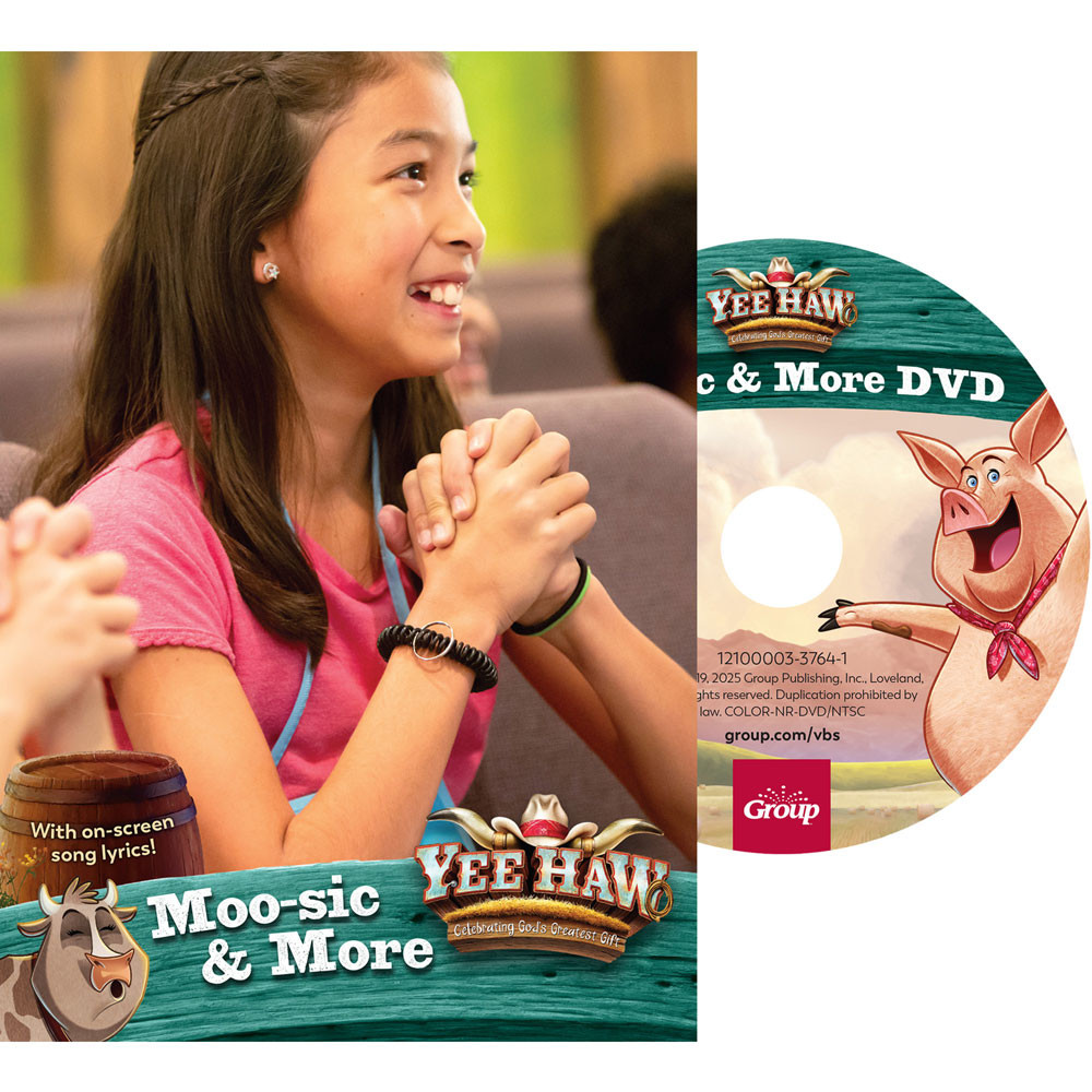 Moo-sic & More DVD - Includes Lyrics and Motions - Yee-Haw VBS