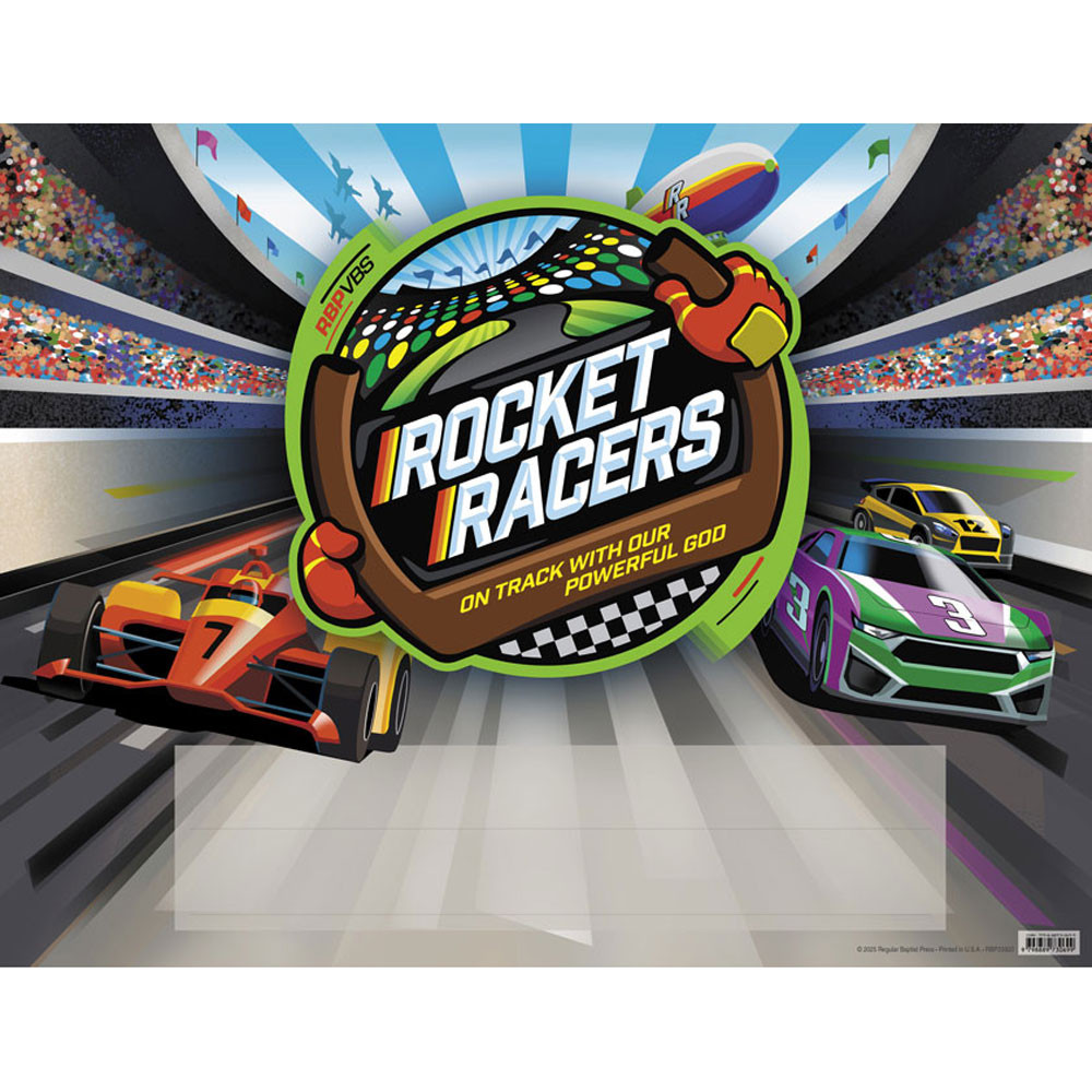 Theme Poster - 17 in x 22 in - Rocket Racers VBS 2025 by RBP