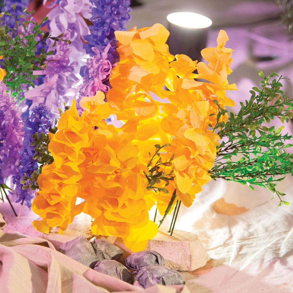 Alaskan Flower Crepe Paper (Set of 7 Sheets) - (3) Yellow, (2
