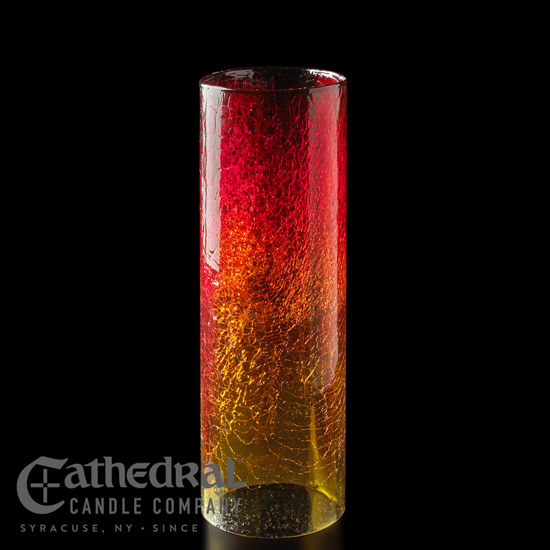 14-Day Crackle Cylinder Glass Globe (Vintage) - 12