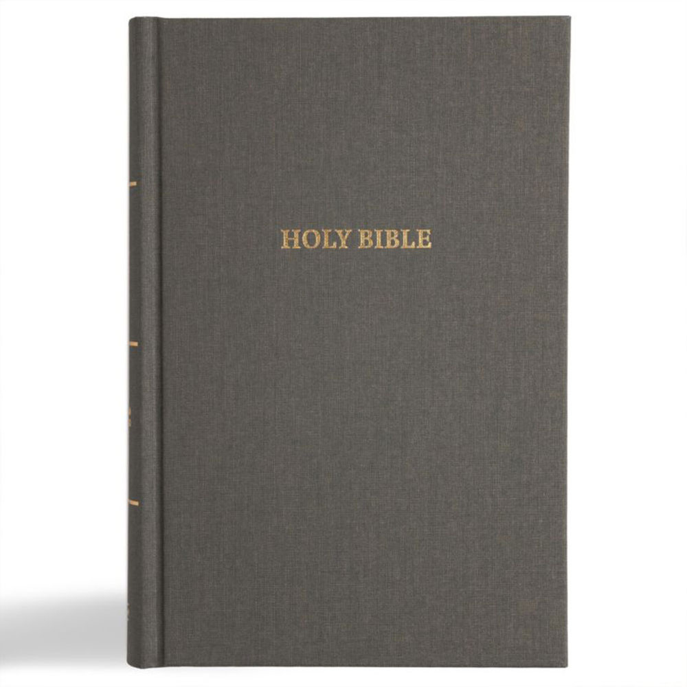 CSB Grace Bible, Large Print (Cloth, Charcoal) - Concordia Supply