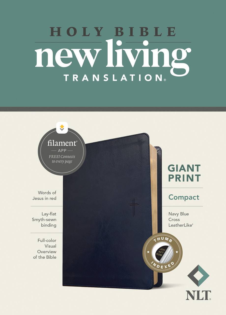 NLT Compact Giant Print Bible, Filament Enabled, Indexed