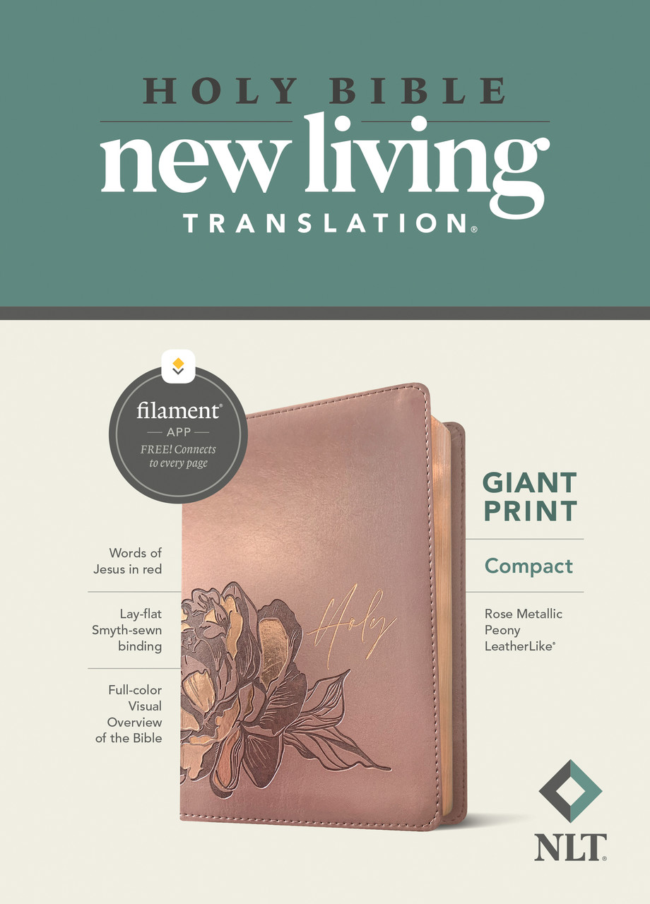 NLT Compact Giant Print Bible, Filament Enabled (Imitation Leather