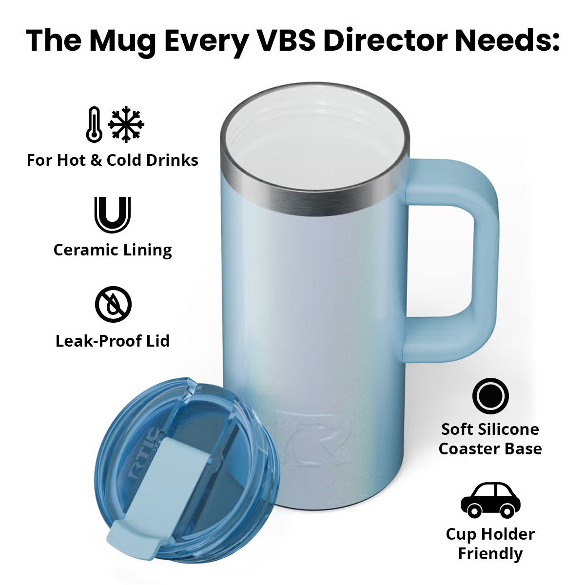VBS 2026 Edition Gift: 16oz Travel Mug - Ice Glitter - Concordia