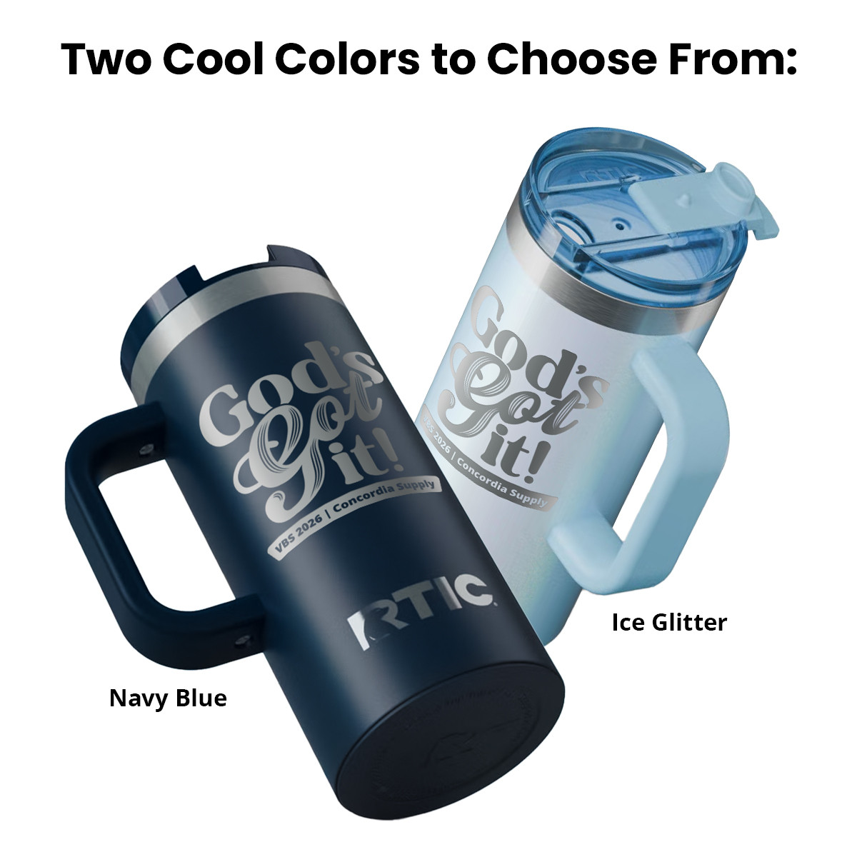 VBS 2026 Edition Gift: 16oz Travel Mug - Ice Glitter - Concordia