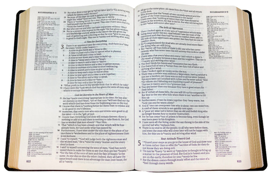 NASB Side-Column Reference Bible, Reference (Genuine Leather