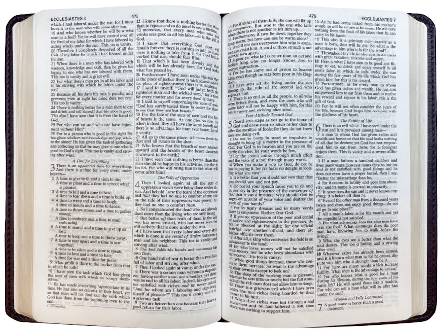 NASB Compact Text Bible, Standard Print (Imitation Leather, Blue