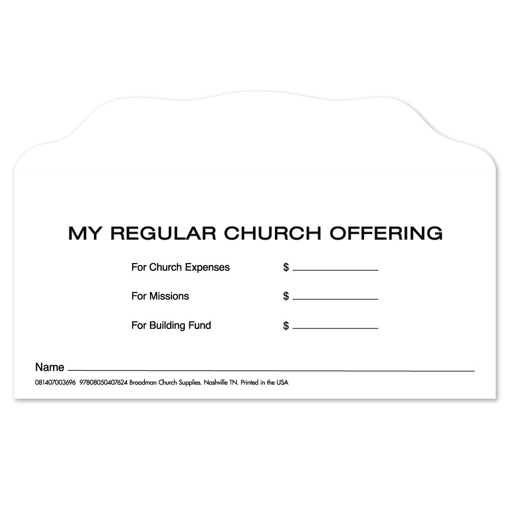 Offering Envelope My Regular Church Offering (100)