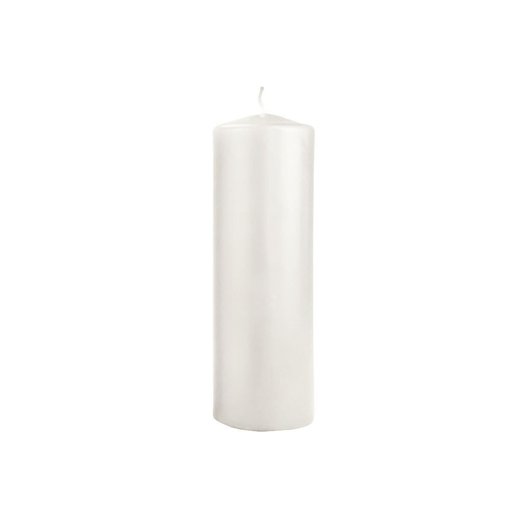 White Pillar Candle (9