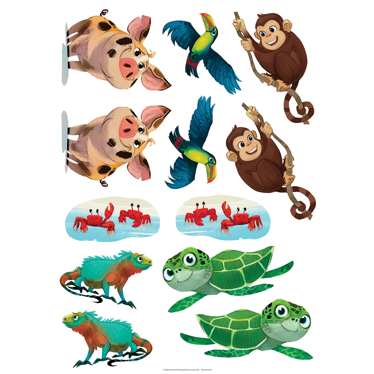 Decorating Posters (Set of 4) - Tropical Trek VBS 2026 - Concordia