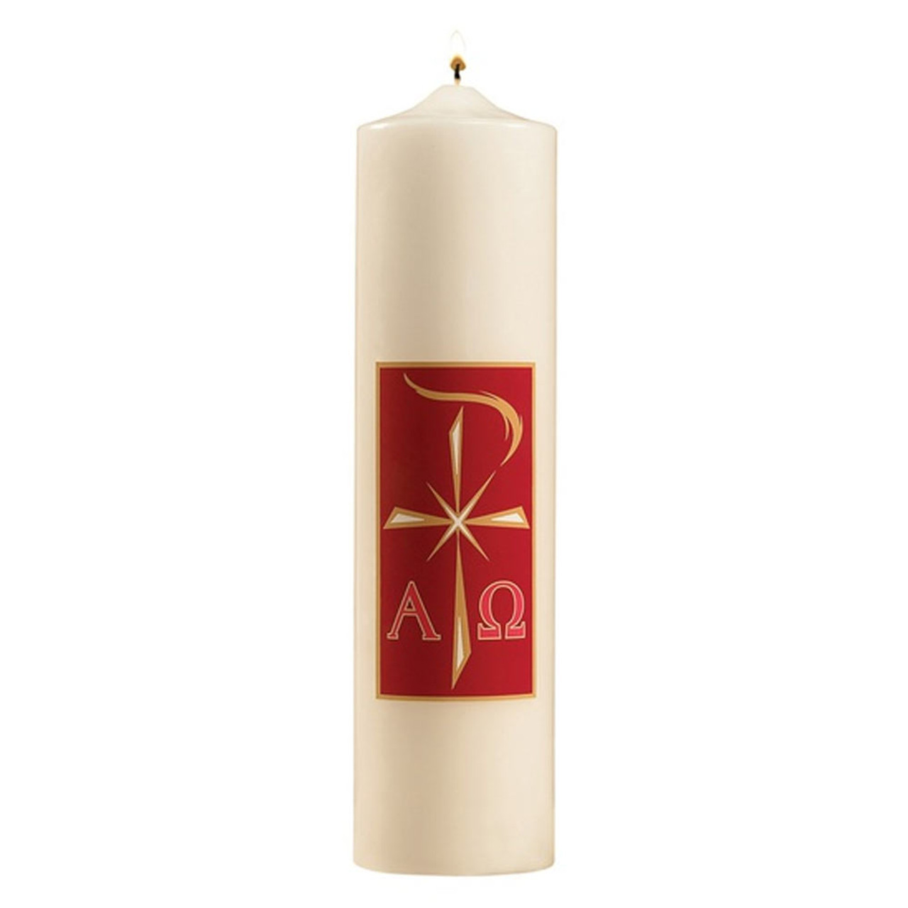 Alpha Omega Christ Candle (12