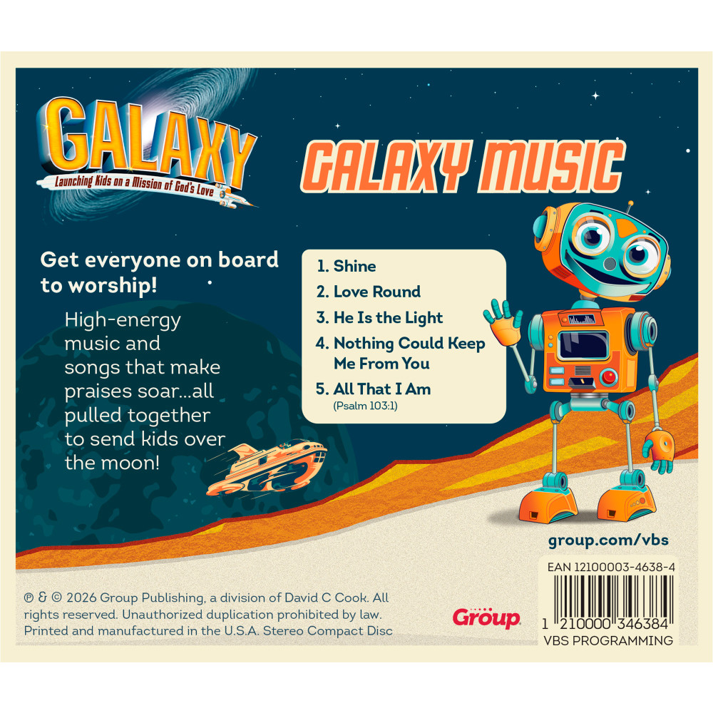 Galaxy Music CD - Participant Version - Galaxy Weekend VBS 2026 by
