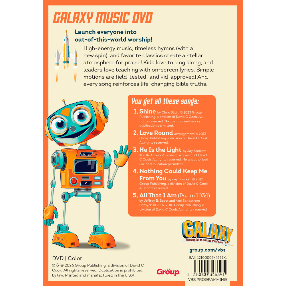 Galaxy Music & More DVD - Includes Lyrics and Motions - Galaxy