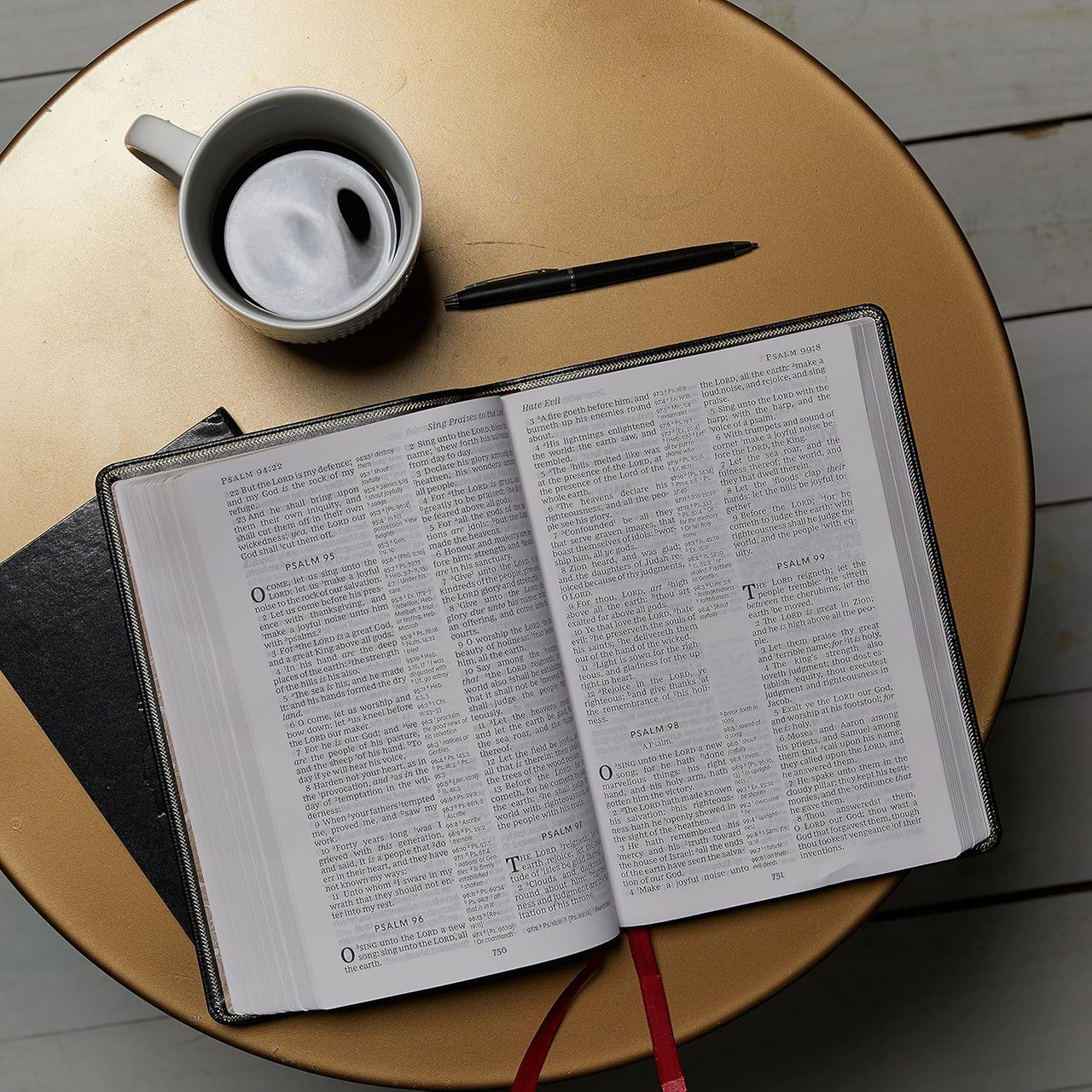 KJV Giant Print Reference Bible (Black Leathersoft) - Case of 12