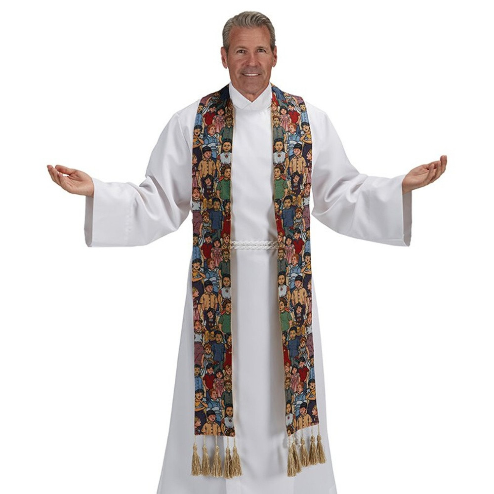 Children of the World Tapestry Overlay Stole - Concordia Supply
