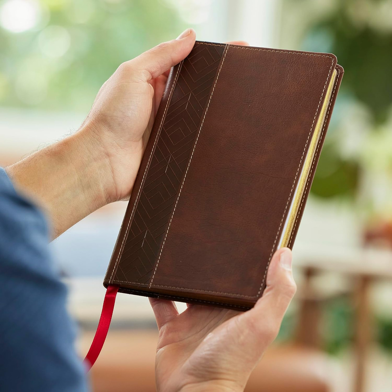 NKJV: Personal Size New Testament (Brown Leathersoft, Red Letter