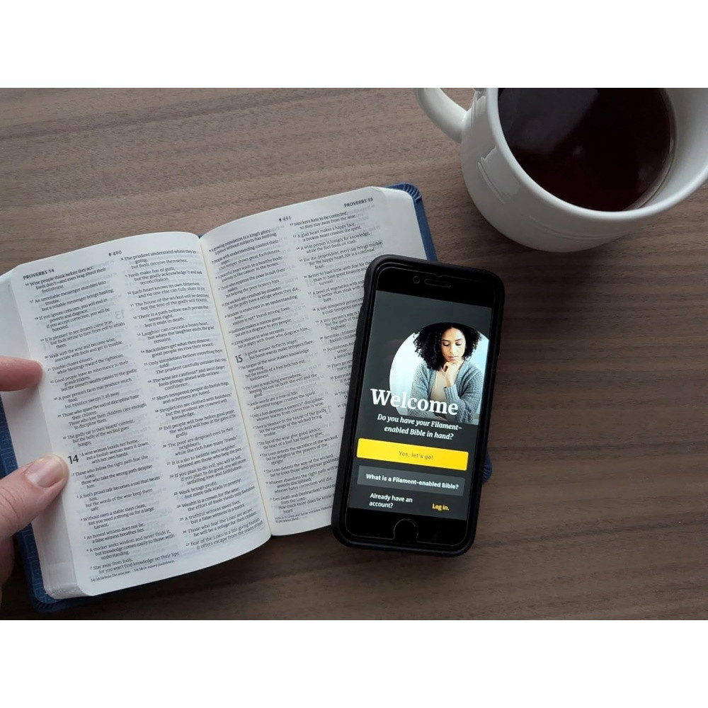 NLT Premium Value Compact Bible, Filament Enabled (Leatherlike