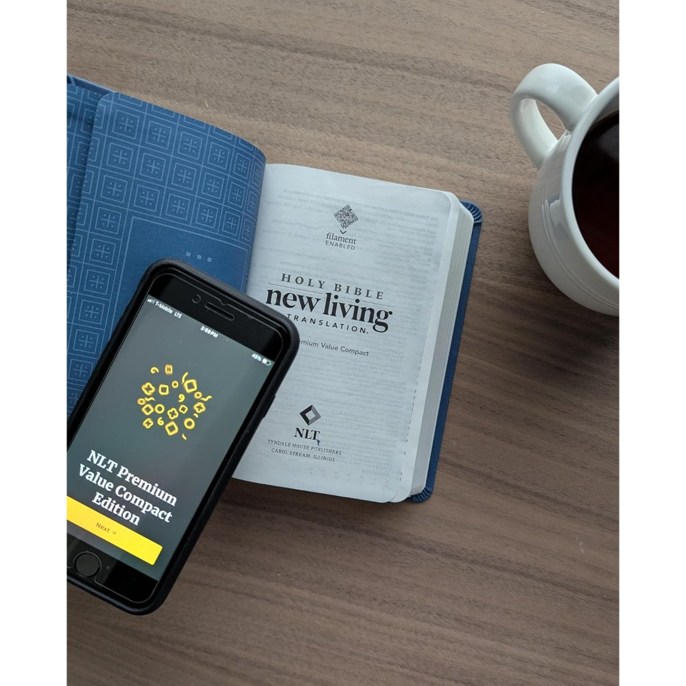 NLT Premium Value Compact Bible, Filament Enabled (Leatherlike