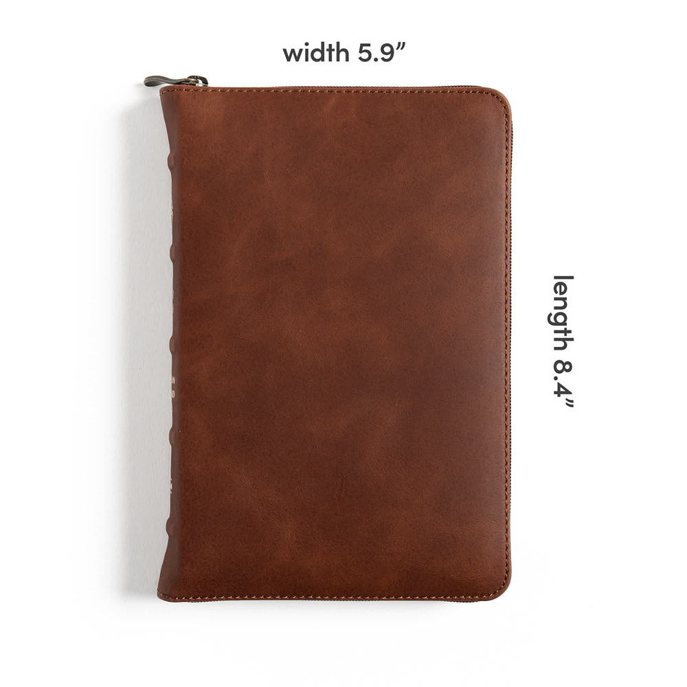 CSB Personal Size Bible, Holman Handcrafted Collection, Zipper