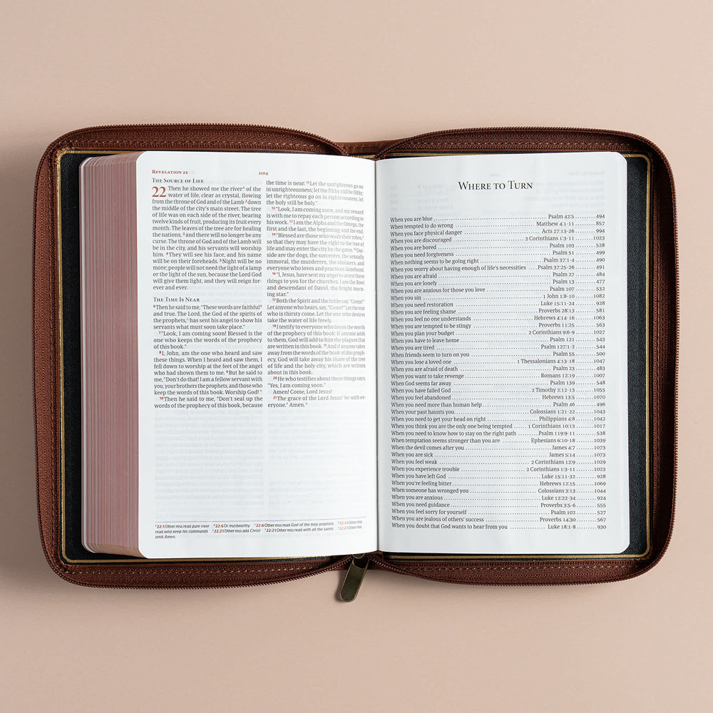CSB Personal Size Bible, Holman Handcrafted Collection, Zipper
