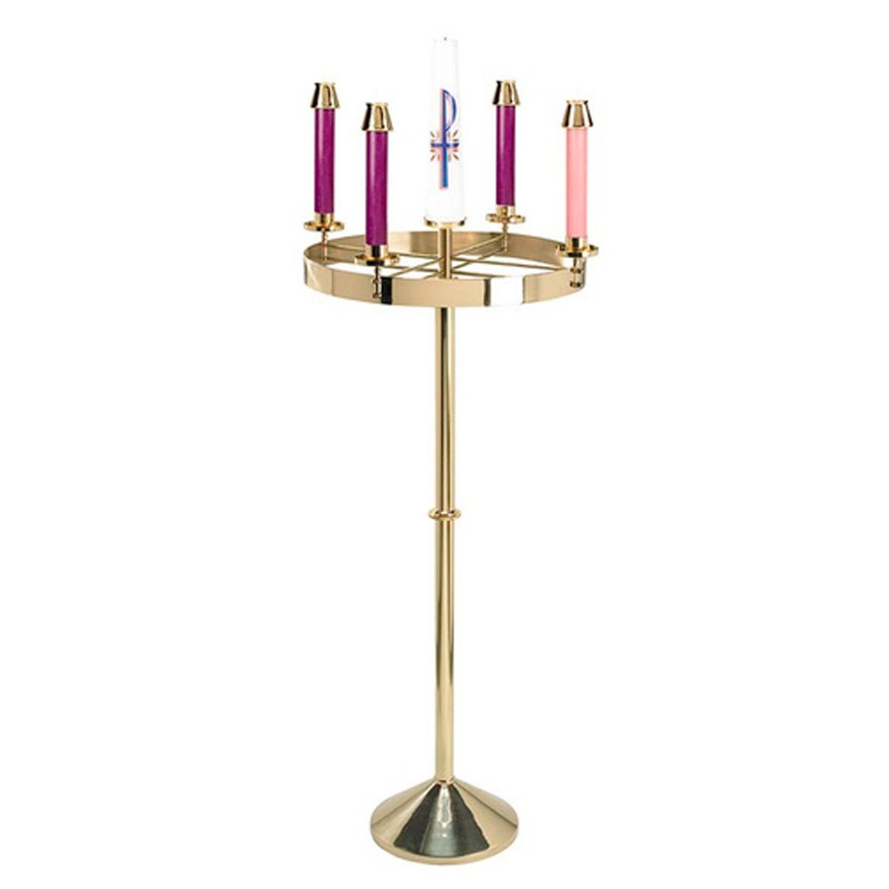 REGAL BRAND SlFAWlS ADVENT WREATH WITH ADJUSTABLE HEIGHT PASCHAL