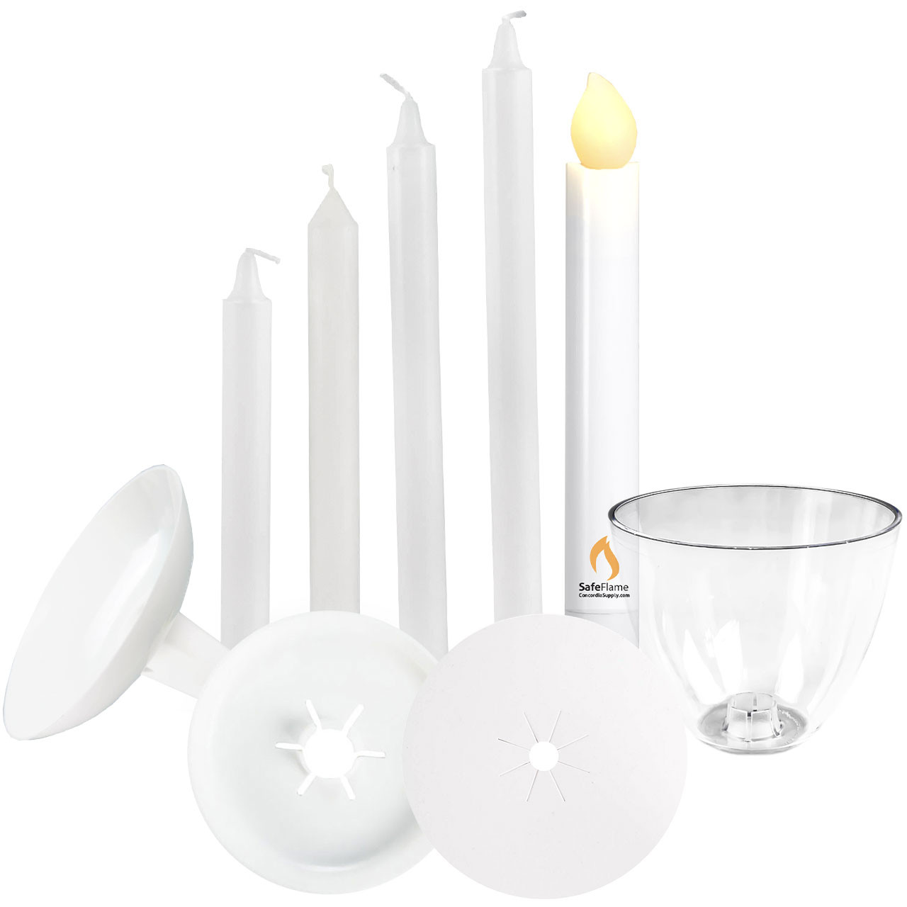 9pcs Free-Standing Floor Candle Holders Set