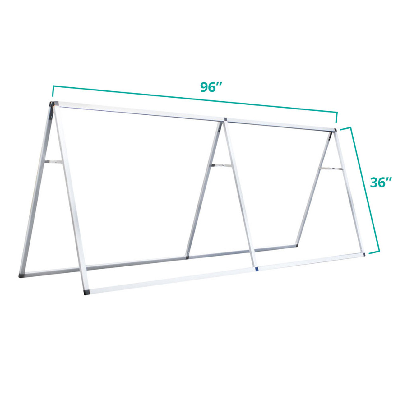 A-Frame Banner Stand - 3' x 8' Outdoor Horizontal Banners