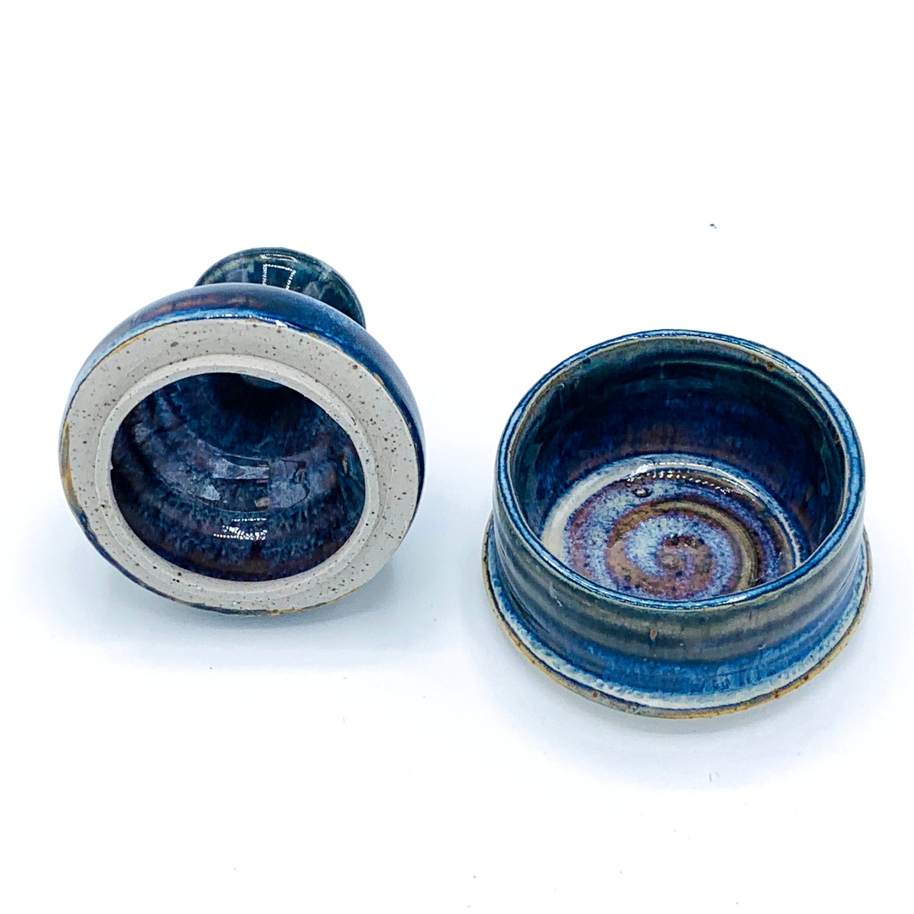 Ash Pyxis Rose & Blue - Handcrafted Stoneware - Concordia Supply