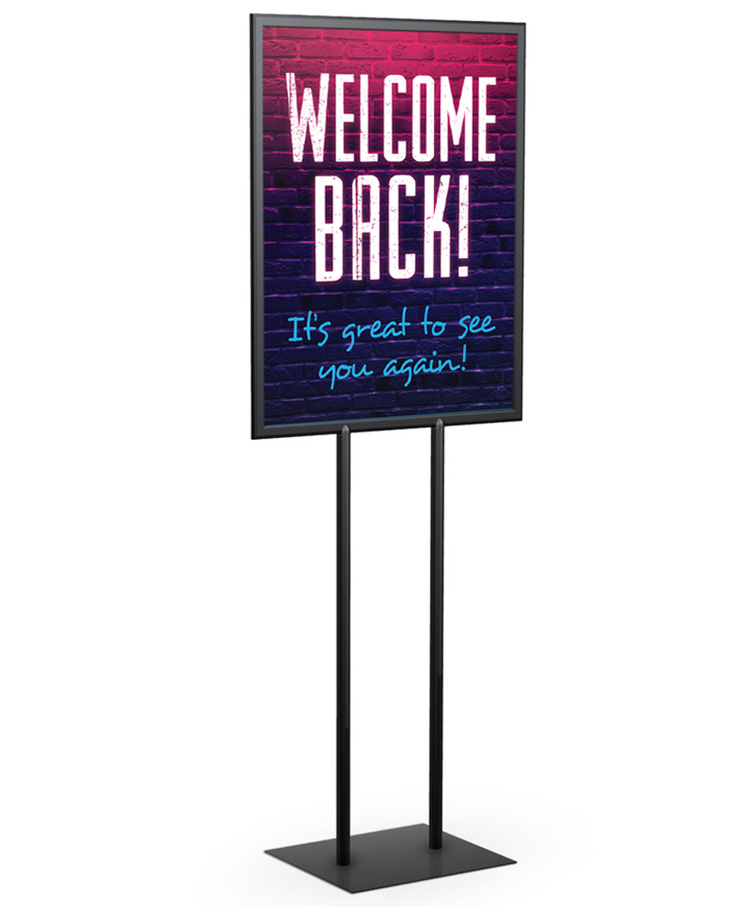 Golemas Poster Board Stand for Display, Floor Sign Holder for Banner Foam  Board with 5.2lb Super Heavy Duty Base, Double Sided Display and Height