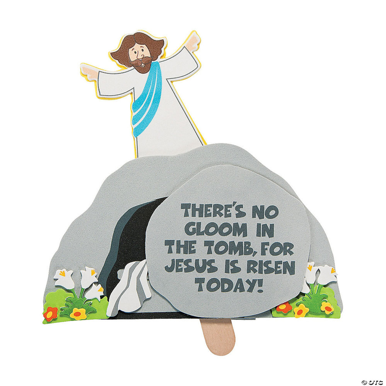 Jesus is Risen Pop-Up Religious Easter Craft Kit (Pack of 12)