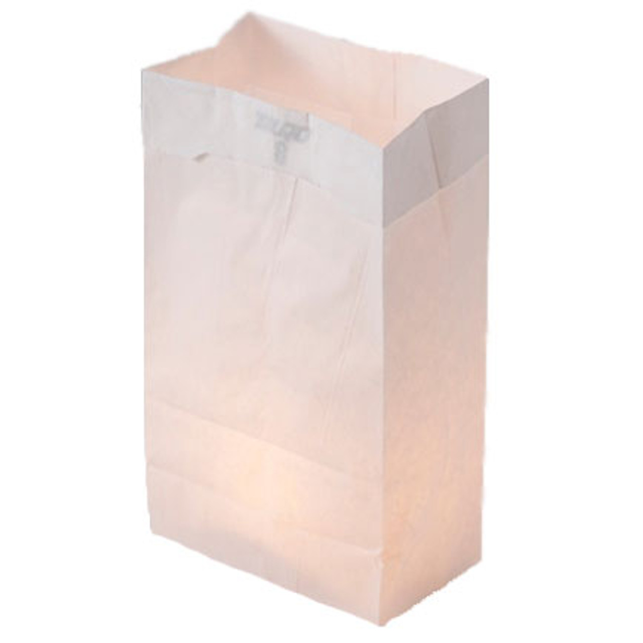 14 x 10 x 15.5 White Kraft Shopping Bags (Case of 200) | GuardianPKG