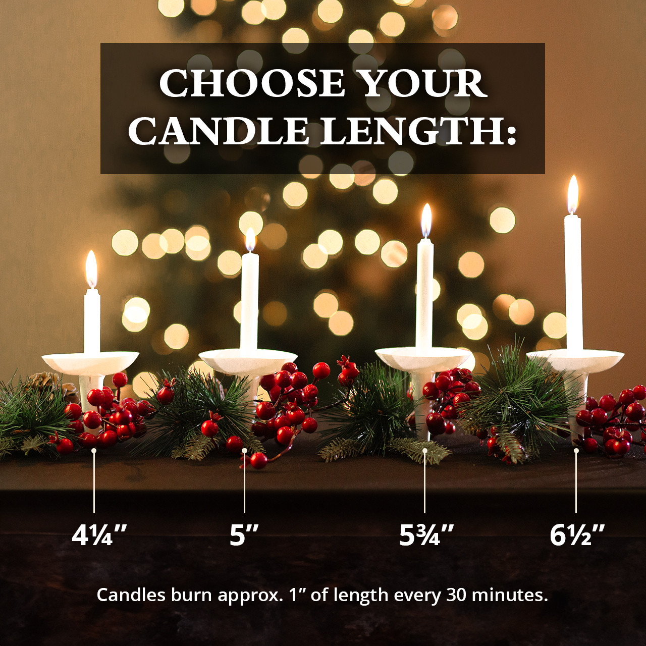 Candlelight Service Set of 100 Vigil Candles 4.25