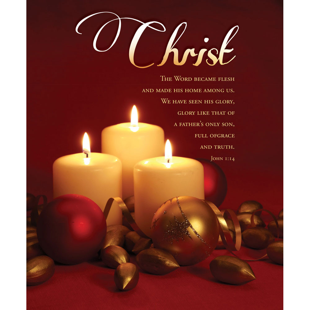 Church Bulletin - 14" - Advent - John 1:14 - Pack of 100