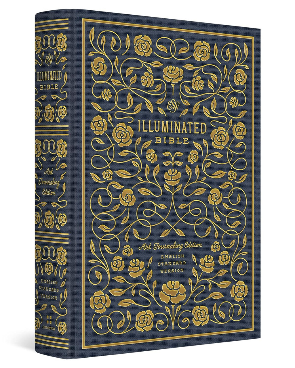 ESV Illuminated Bible, Art Journaling Edition (Cloth over Board, Navy)