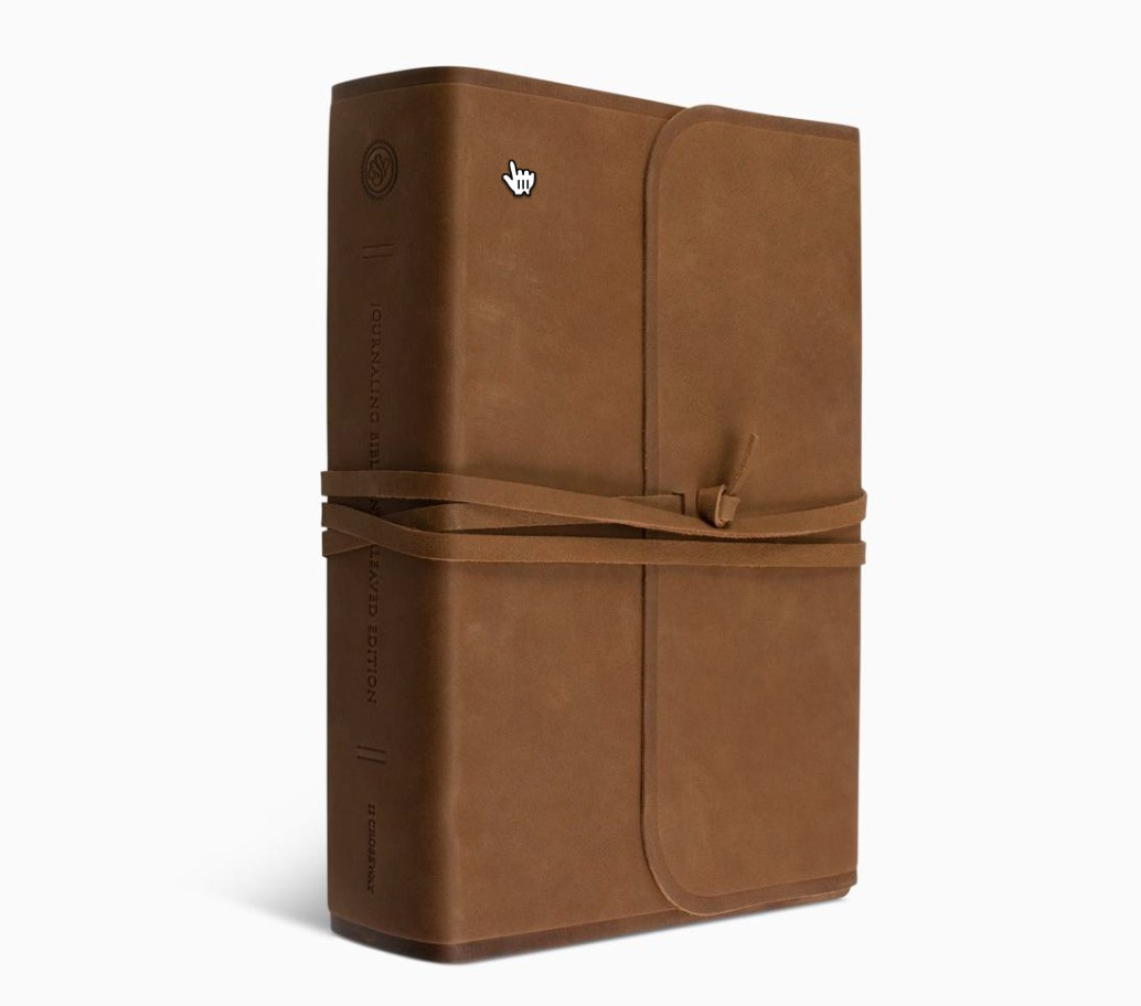 ESV Journaling Bible, Interleaved Edition (Natural Leather, Brown