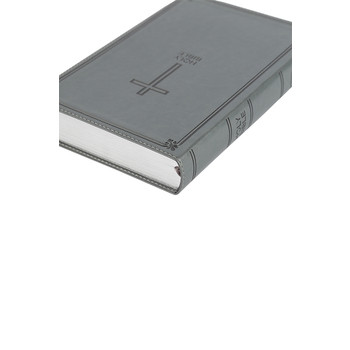NKJV Deluxe Gift Bible, Red Letter Edition (Soft Leather, Grey