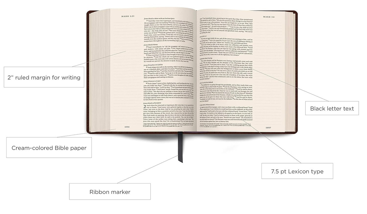 ESV Single Column Journaling Bible (Cloth, Brown) - Bulk Case of 8