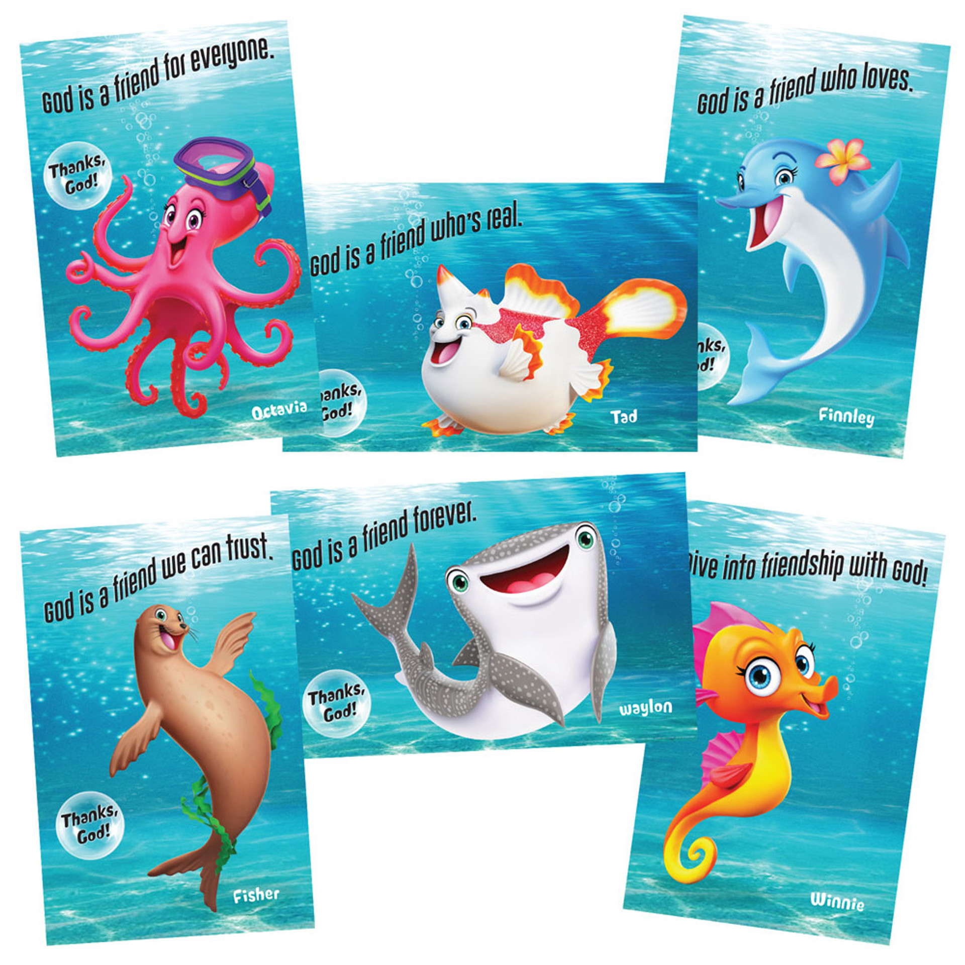 Bible Point Posters (set of 6) (22 in. x 34 in.) Scuba VBS 2024 by Bible Point Posters (set of 6) (22 in. x 34 in.) Scuba VBS 2024 by