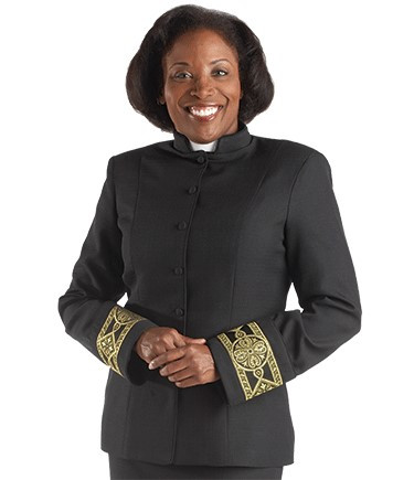 Women's Clergy Jacket H168 Black