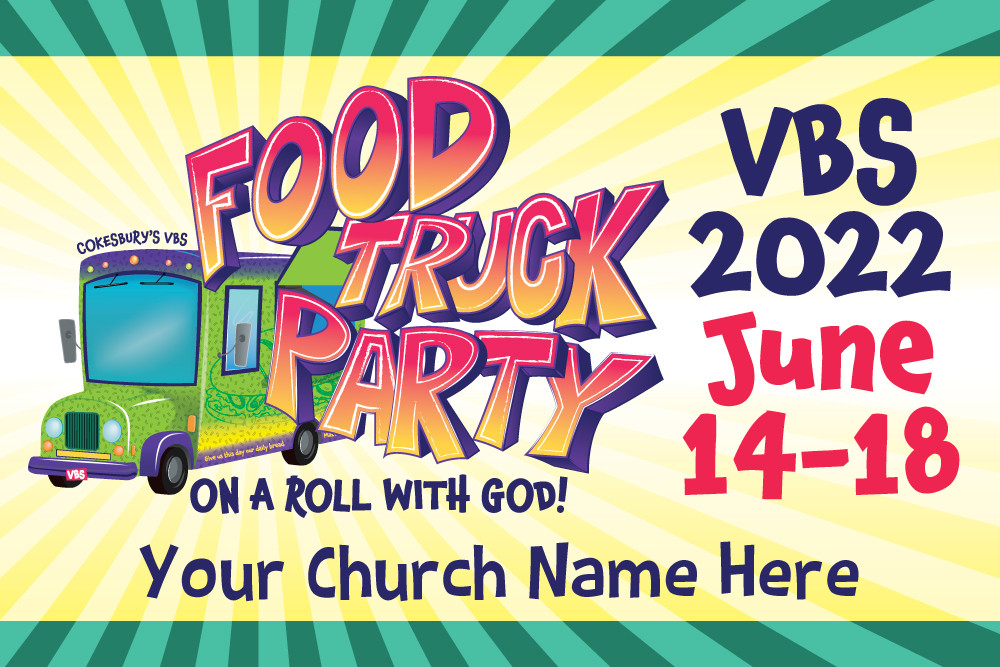 Custom VBS Postcards Food Truck Party VBS